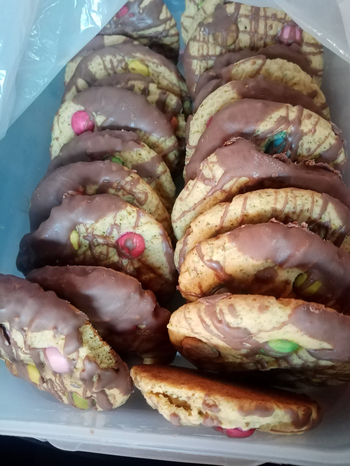 Half dip cookies n🍭🍫🍬
